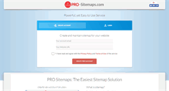 Desktop Screenshot of pro-sitemaps.com